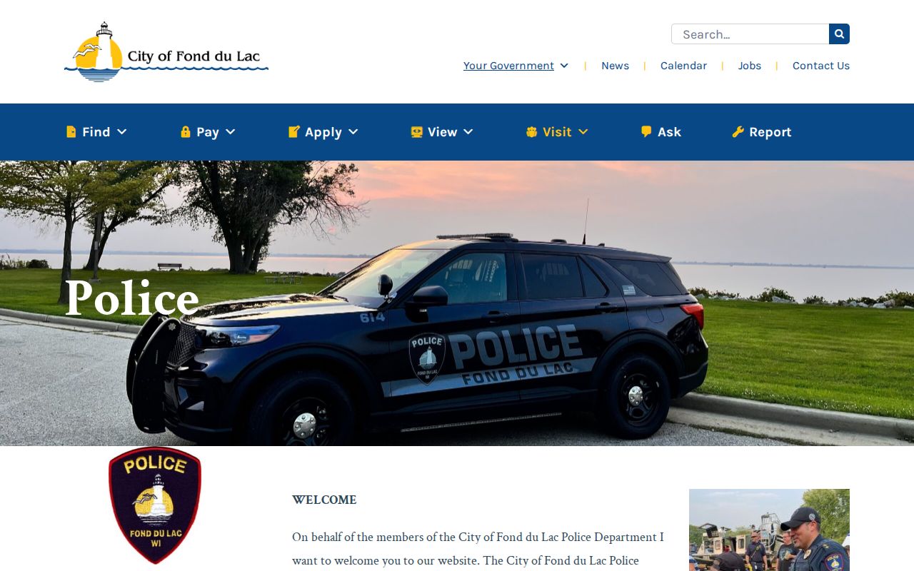 Fond du Lac criminal records police department building